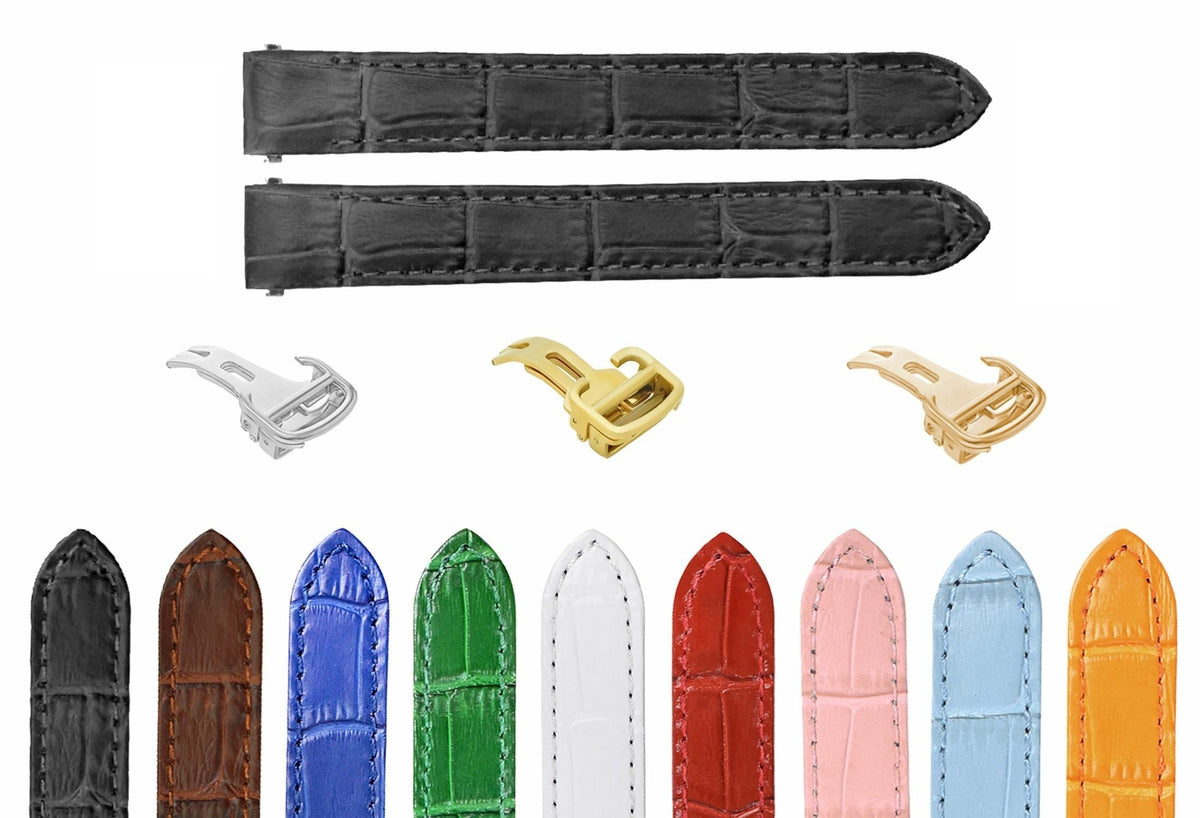 15MM LEATHER WATCH STRAP BAND FOR CARTIER ROADSTER 2675 2723 QUICK RELEASE LADY