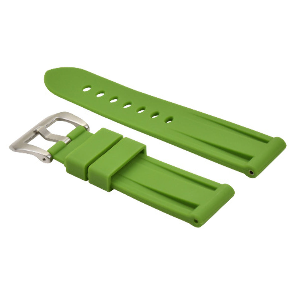 24MM SILICONE RUBBER WATCH BAND STRAP FOR 44MM PANERAI LUMINOR GMT DIVER GREEN