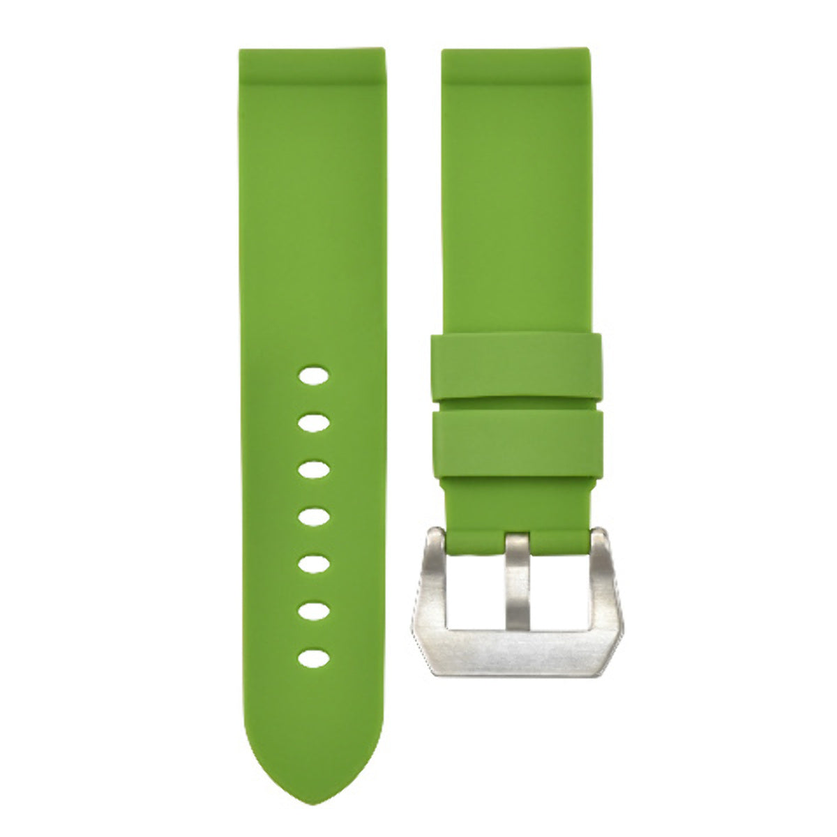 24MM SILICONE RUBBER WATCH BAND STRAP FOR 44MM PANERAI LUMINOR GMT DIVER GREEN