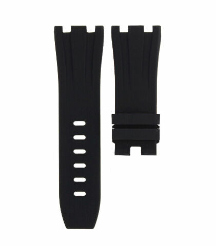 28MM RUBBER BAND STRAP FOR 42MM AUDEMARS PIGUET 26470ST,26170ST,25940SK BLACK
