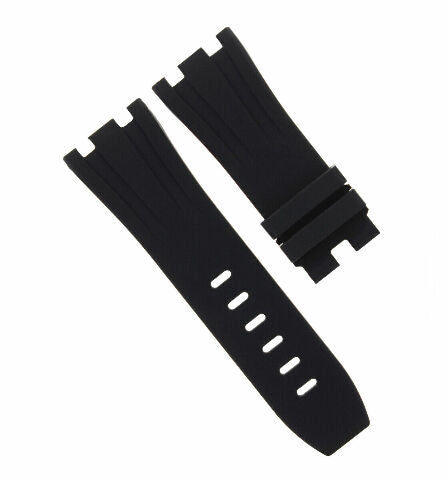 28MM RUBBER BAND STRAP FOR 42MM AUDEMARS PIGUET 26470ST,26170ST,25940SK BLACK
