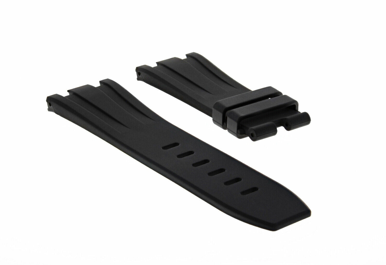 28MM RUBBER BAND STRAP FOR 42MM AUDEMARS PIGUET 26470ST,26170ST,25940SK BLACK