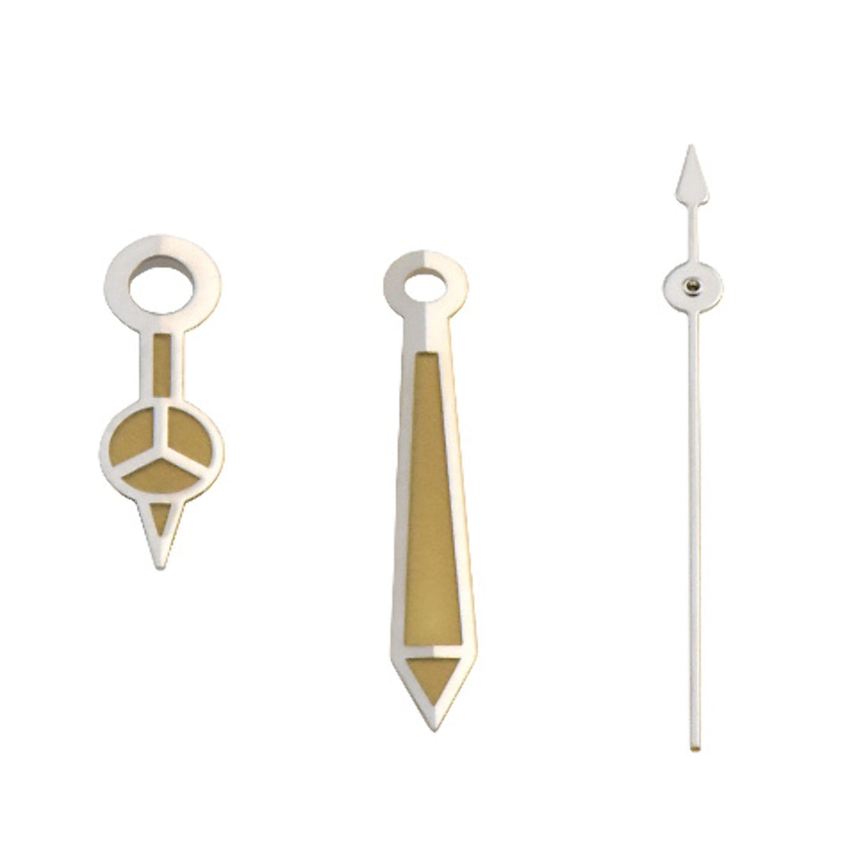 WATCH HANDS FOR SEIKO MOVEMENT MIYOTA 8205/8215,DG2813 ,602 YELLOW LUME SILVER