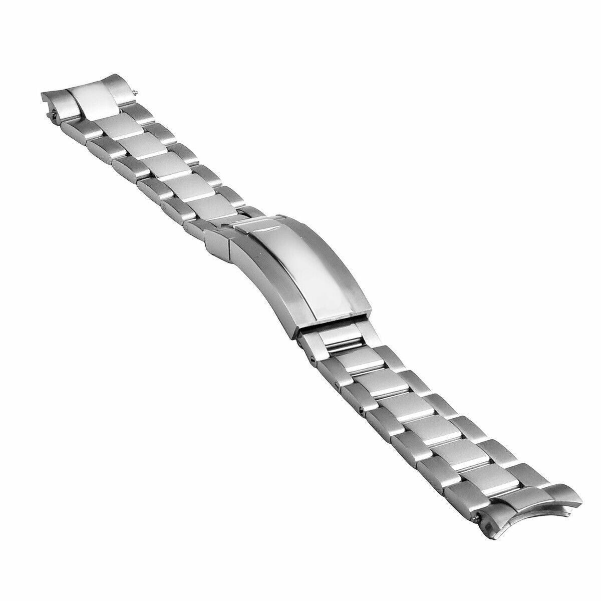 20MM OYSTER WATCH BAND SOLID FOR MEN SEIKO ALPINIST WATCH GLIDE LOCK SHINY CENTE