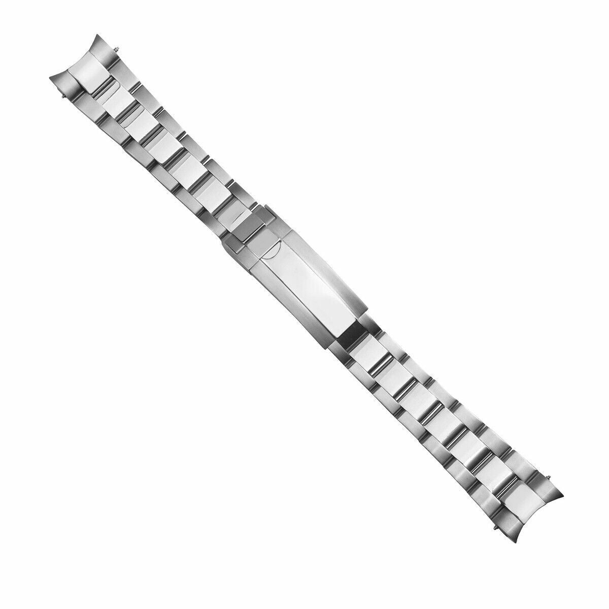 20MM OYSTER WATCH BAND SOLID FOR MEN SEIKO ALPINIST WATCH GLIDE LOCK SHINY CENTE