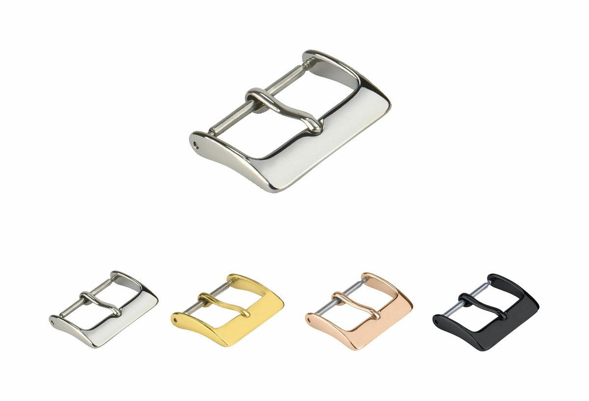 16MM-26MM REPLACEMENT REGULAR BUCKLE CLASP FOR LEATHER RUBBER WATCH BAND STRAP