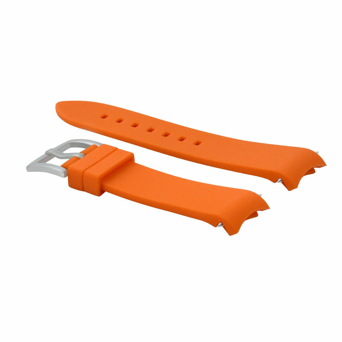 CURVED END SILICONE RUBBER FKM WATCH STRAP 18-24MM FOR SEIKO ALPINIST SARB0017