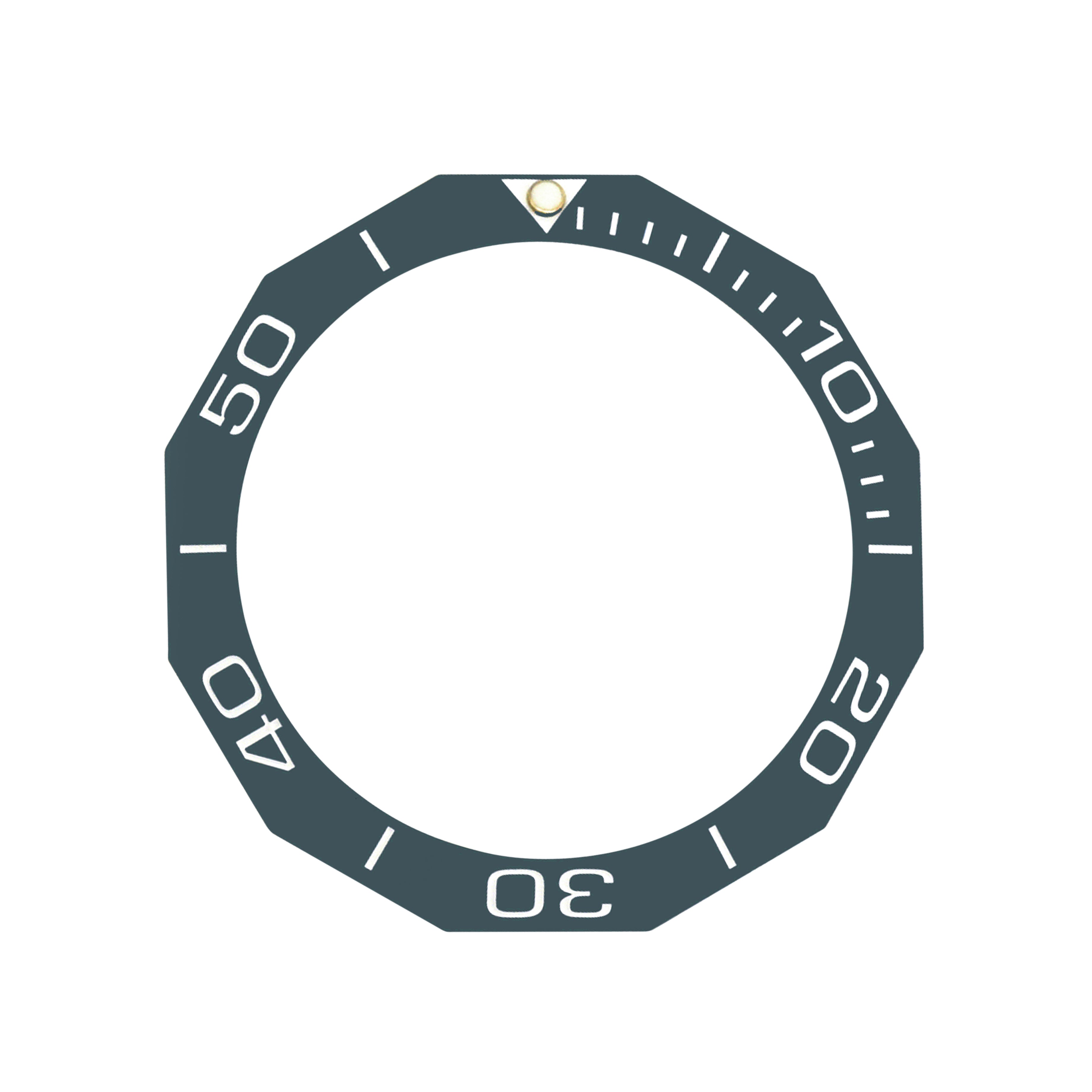 REPLACEMENT BEZEL INSERT BLUE CERAMIC FOR WATCH 37.90MM X 30MM