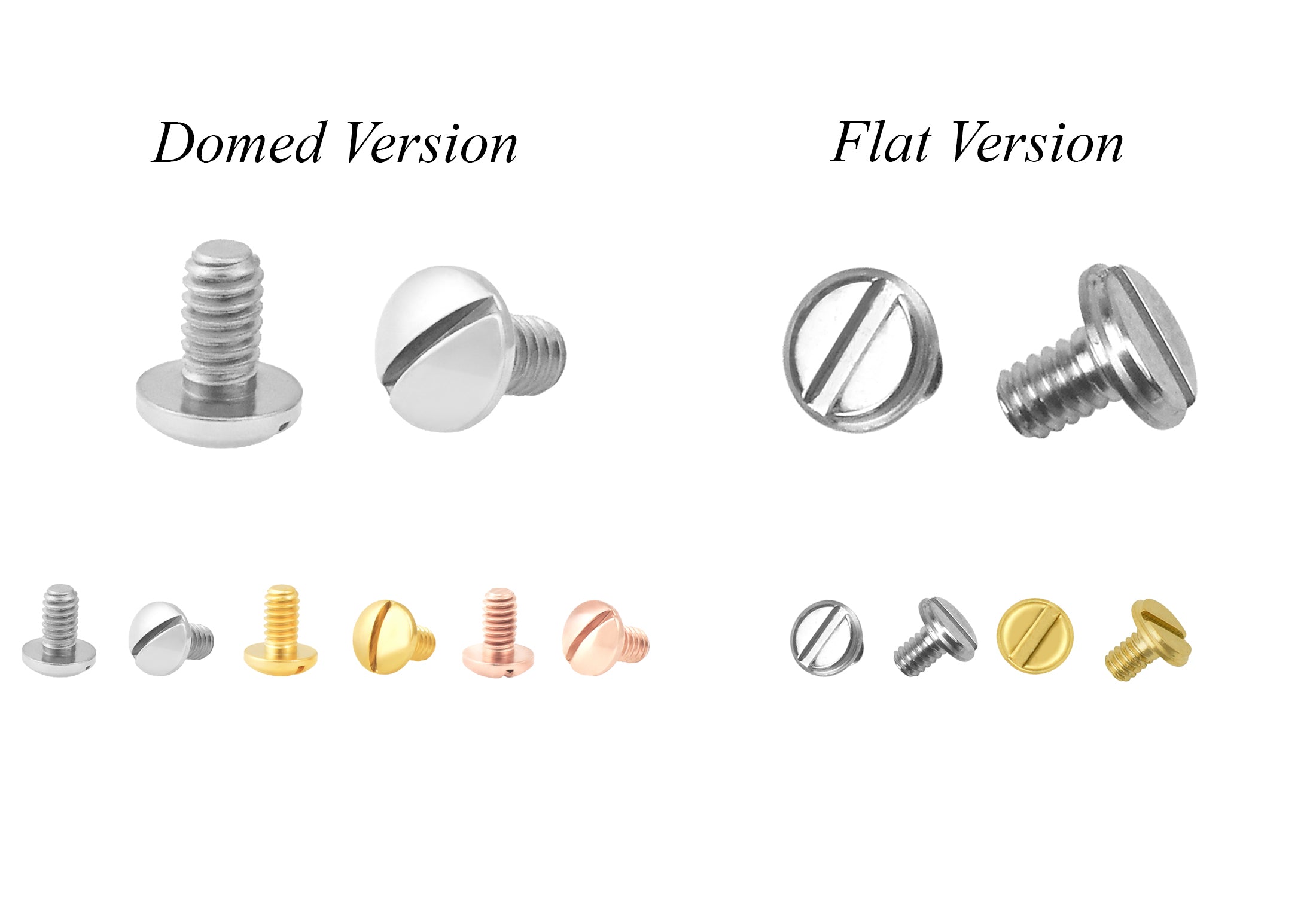 2 PCS SCREW FOR CARTIER LOVE BRACELET GOLD, SILVER, ROSE COLOR OPTIONS