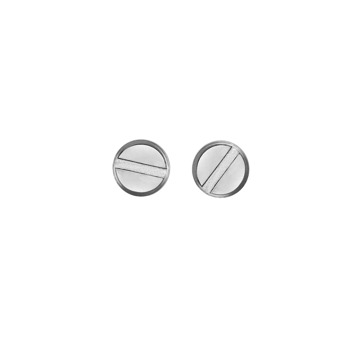 2 PCS SCREW FOR CARTIER LOVE BRACELET GOLD, SILVER, ROSE COLOR OPTIONS, Silver, front view