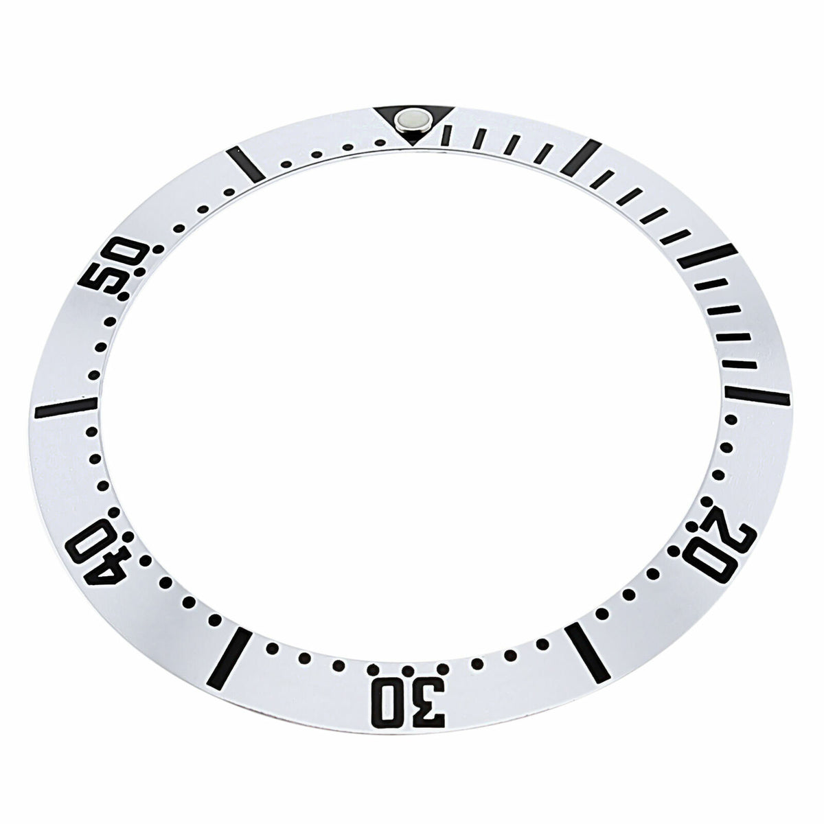 BEZEL INSERT FOR OMEGA SEAMASTER MIDSIZE 2551.80 2562.20 WATCH SILVER COLOR