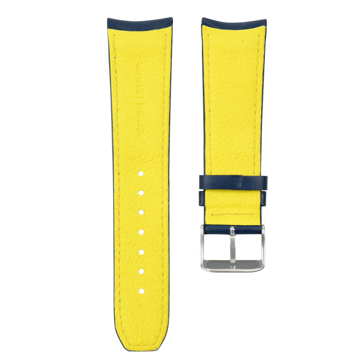 23MM WATCH BAND AT8020-03L H800-S081165 BLUE ANGELS LEATHER STRAP FOR CITIZEN