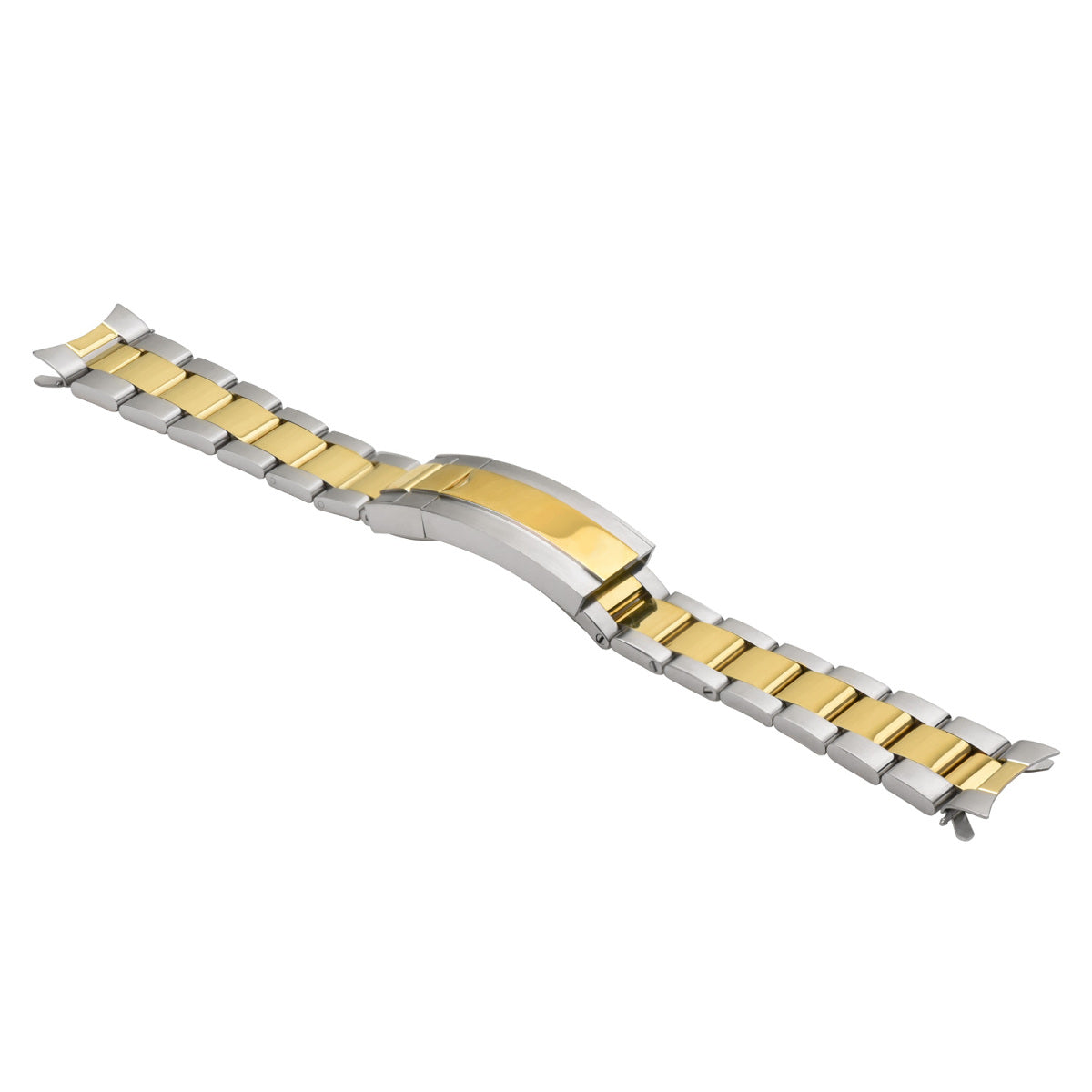 20MM WATCH BAND FOR SEIKO ALPINST WATCH WITH GLIDE LOCK TWO TONE TOP QUALITY