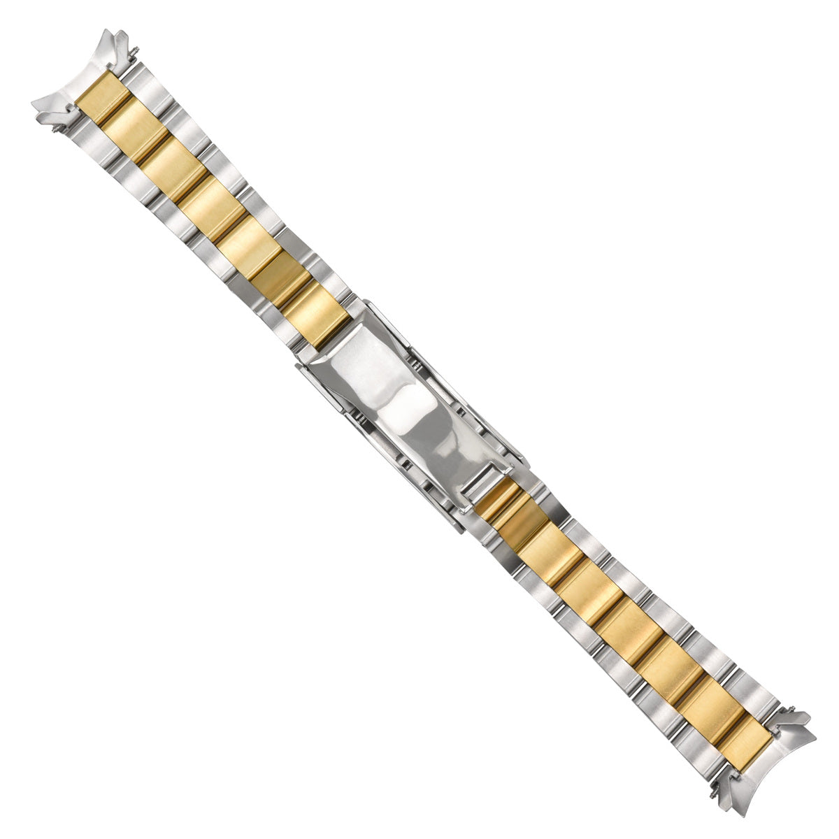 20MM WATCH BAND FOR SEIKO ALPINST WATCH WITH GLIDE LOCK TWO TONE TOP QUALITY