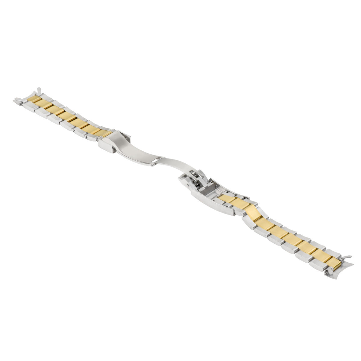 20MM WATCH BAND FOR SEIKO ALPINST WATCH WITH GLIDE LOCK TWO TONE TOP QUALITY