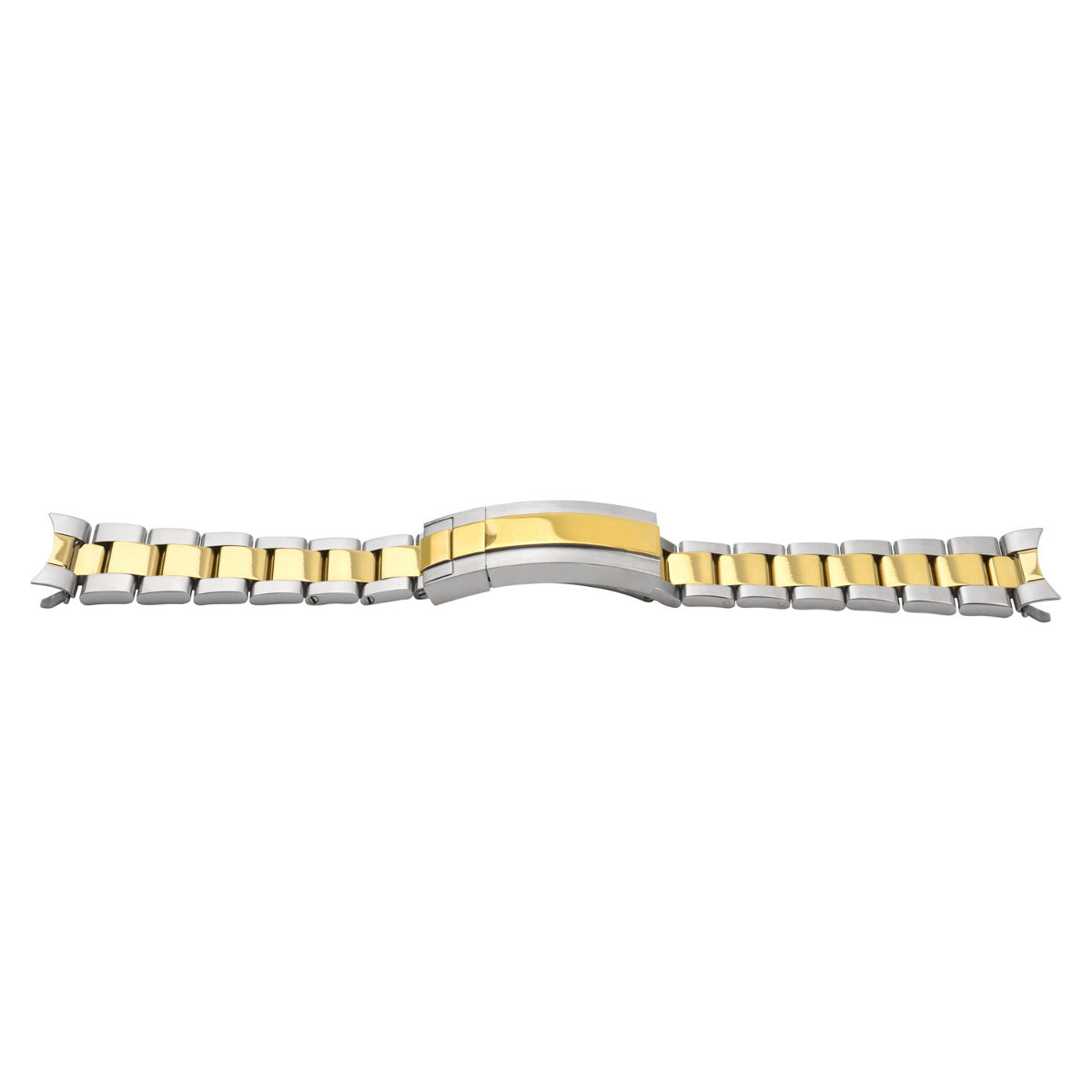 20MM WATCH BAND FOR SEIKO ALPINST WATCH WITH GLIDE LOCK TWO TONE TOP QUALITY