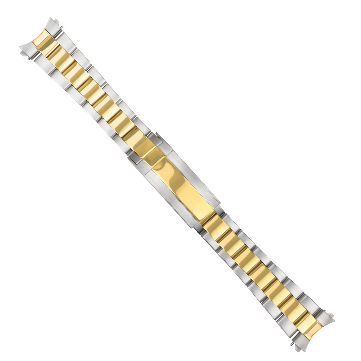20MM WATCH BAND FOR SEIKO ALPINST WATCH WITH GLIDE LOCK TWO TONE TOP QUALITY