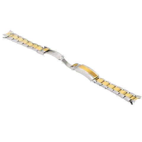 20MM OYSTER WATCH BAND FOR ROLEX DATEJUST 16014 16233 16234 GLIDE LOCK TWO TONE