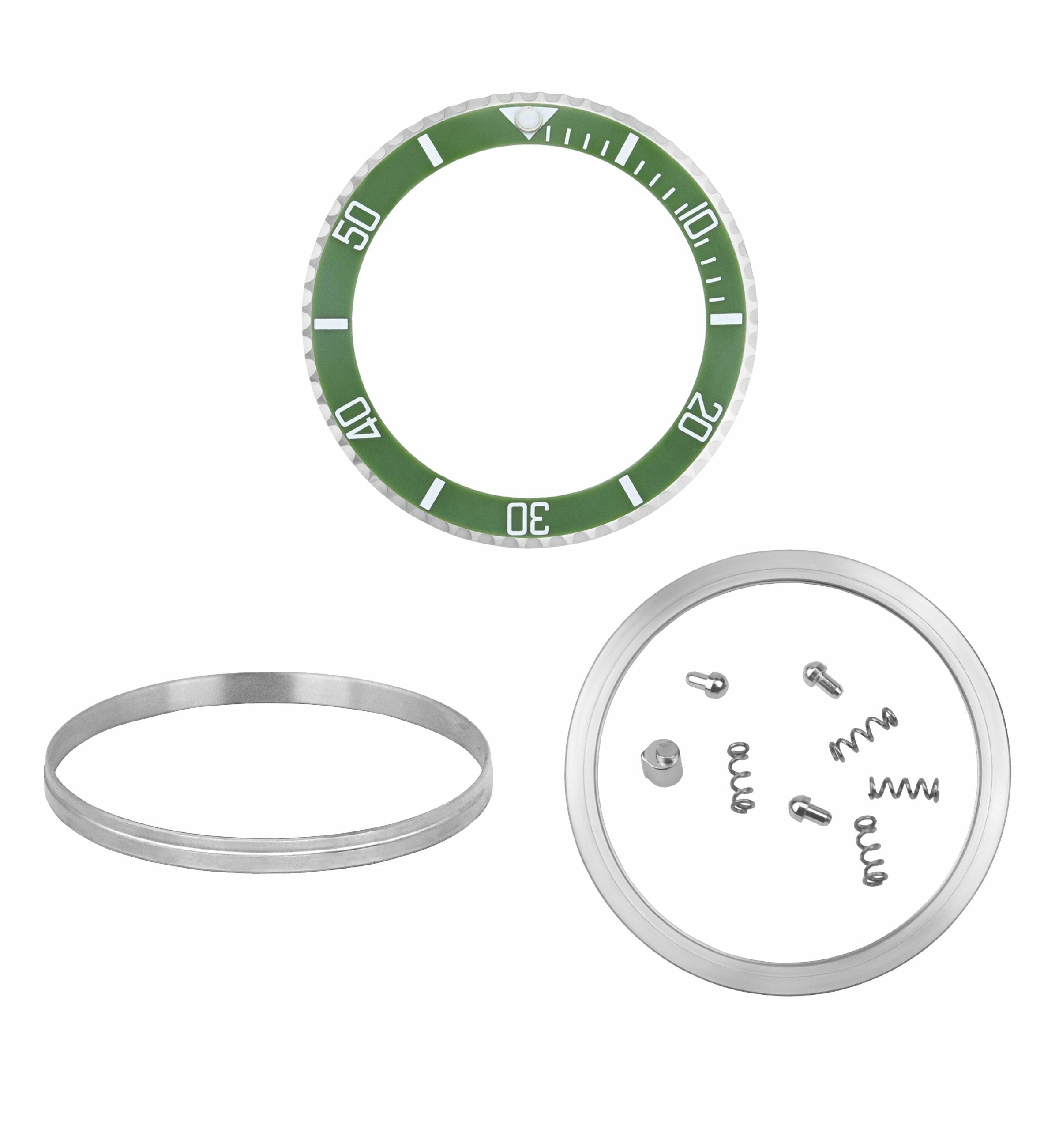 BEZEL & INSERT COMPLETE KIT FOR ROLEX SUBMARINER CERAMIC MODEL 116610 GREEN