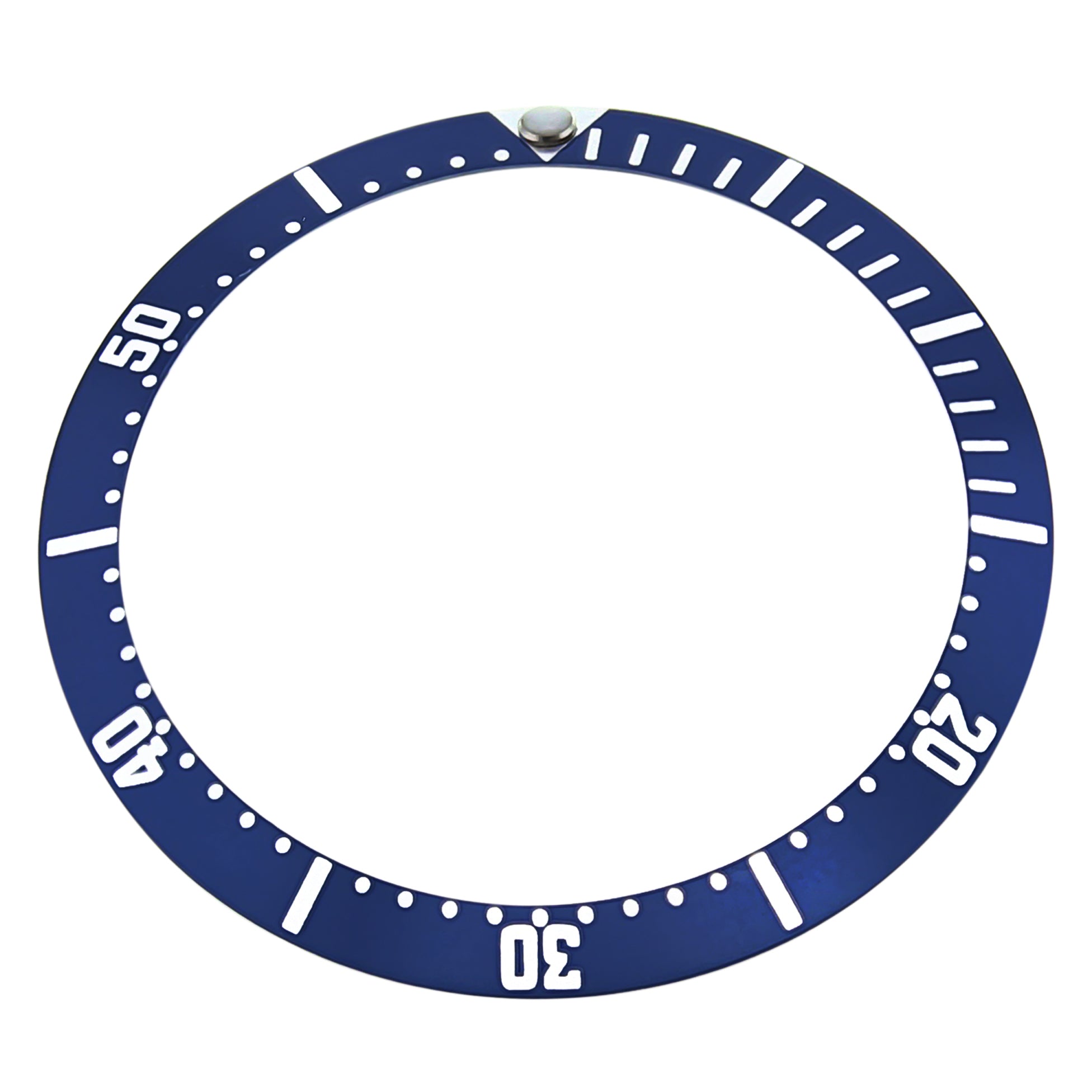 REPLACEMENT BEZEL INSERT BLUE FOR WATCH 36.8mm X 30mm