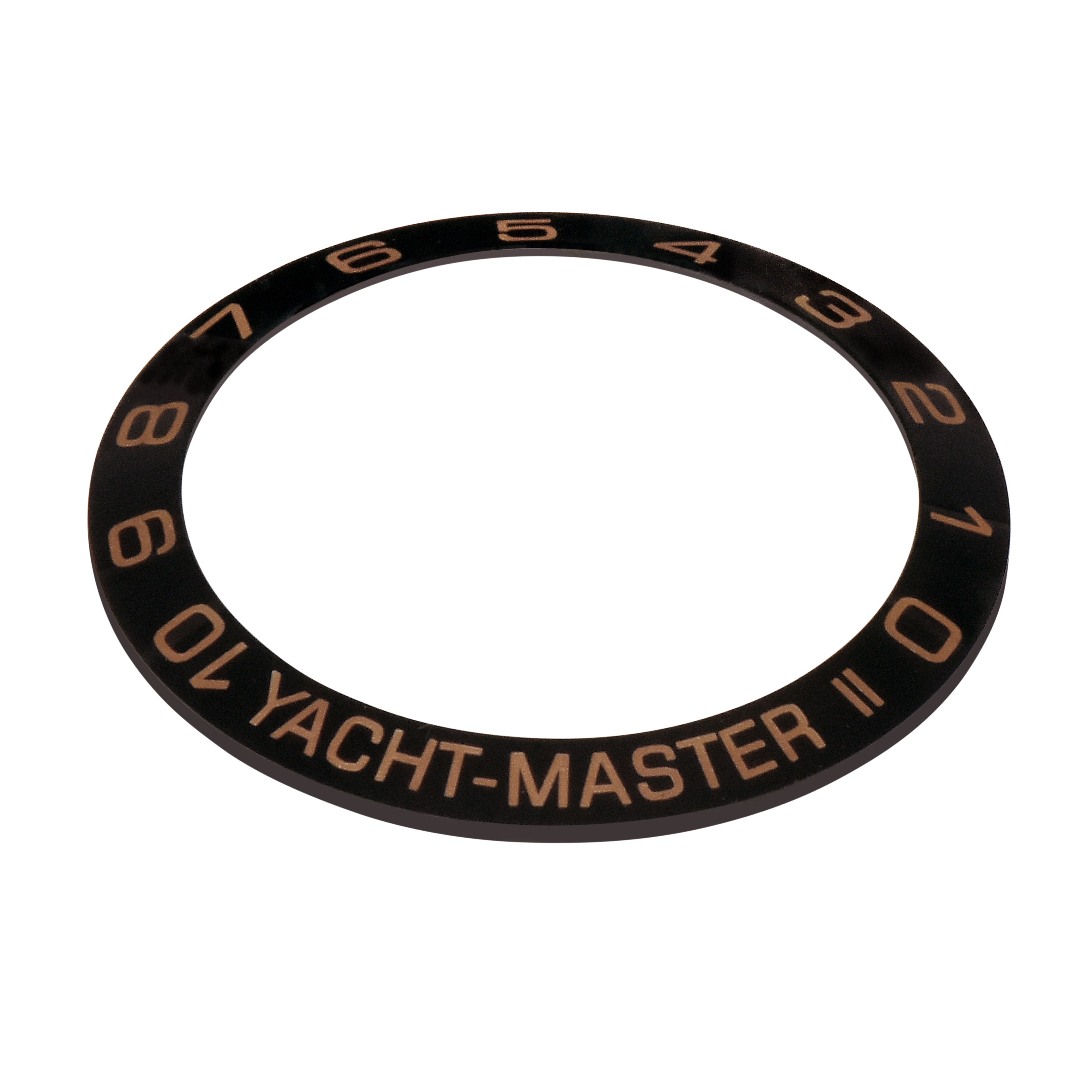 BLACK CERAMIC BEZEL INSERT FOR ROLEX YACHTMASTER 2 116680 116681, 116688, 116689