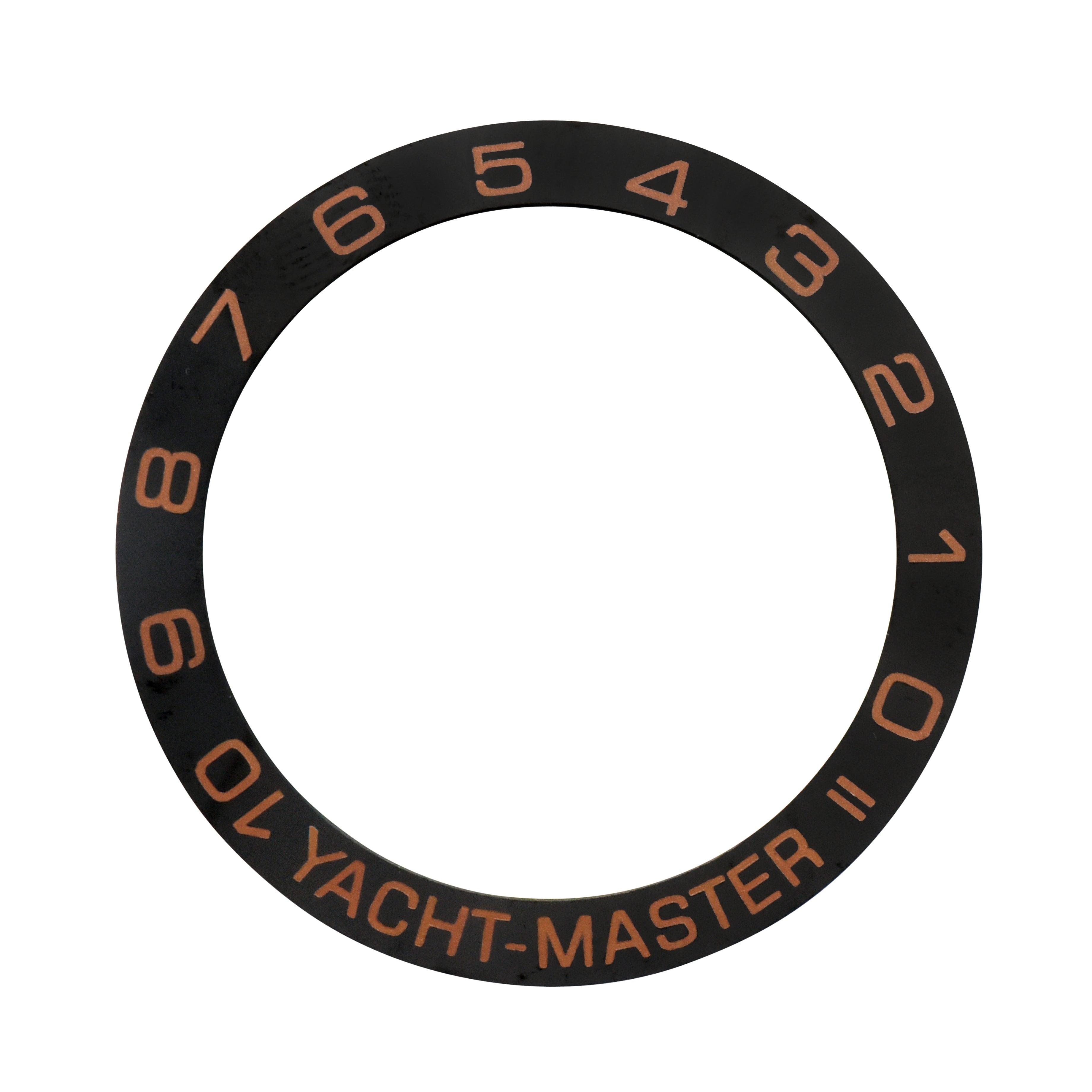 BLACK CERAMIC BEZEL INSERT FOR ROLEX YACHTMASTER 2 116680 116681, 116688, 116689