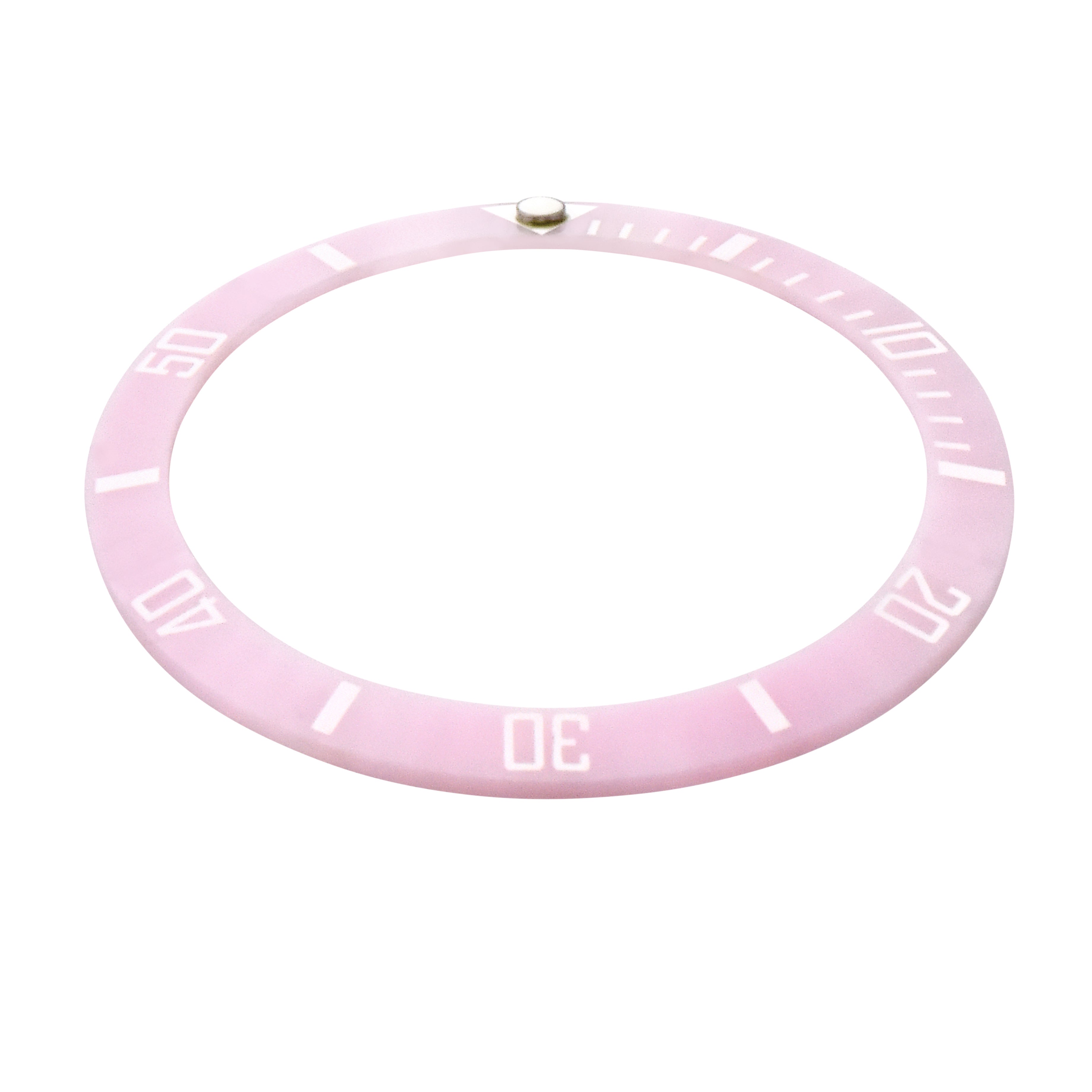 REPLACEMENT BEZEL INSERT CERAMIC PINK FOR WATCH 39MM X 30.50MM