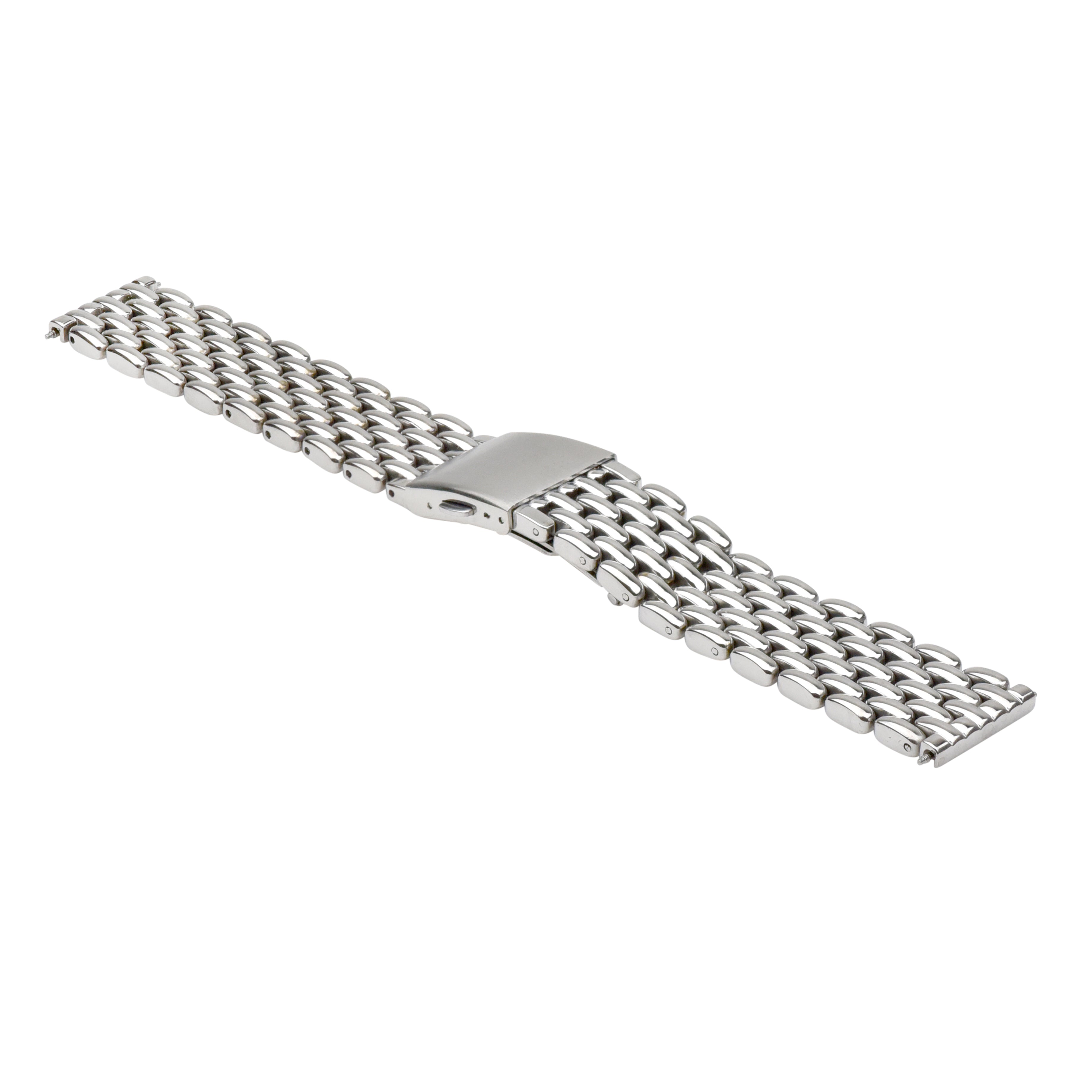 BEAD OF RICE WATCH BAND FOR NEW OMEGA VINTAGE WATCHES IN 20MM STAINLESS STEEL