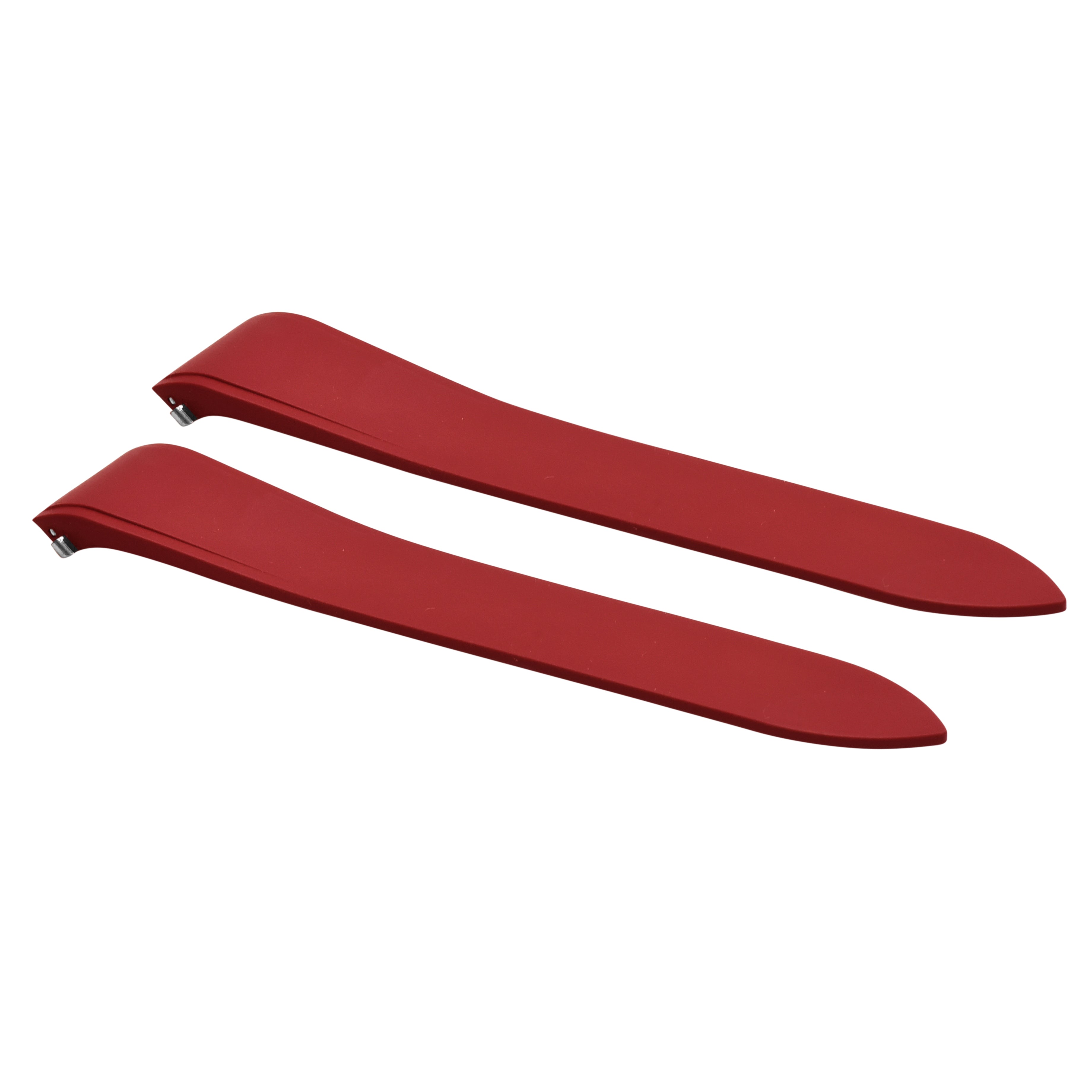 21MM SILICON RUBBER WATCH BAND STRAP FOR CARTIER SANTOS QUICK RELEASE RED
