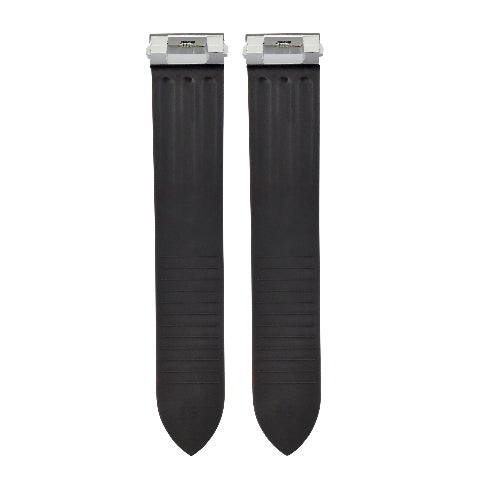 20MM BLACK SILICONE RUBBER WATCH BAND STRAP FOR CARTIER ROADSTER QUICK RELEASE