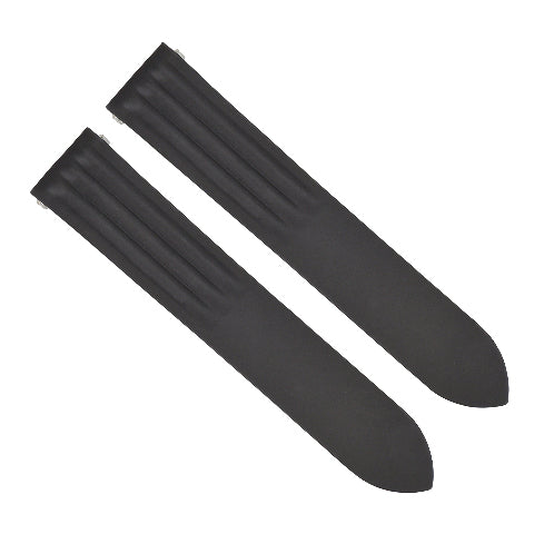 20MM BLACK SILICONE RUBBER WATCH BAND STRAP FOR CARTIER ROADSTER QUICK RELEASE