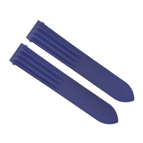 20MM BLUE SILICONE RUBBER WATCH BAND STRAP FOR CARTIER ROADSTER QUICK RELEASE
