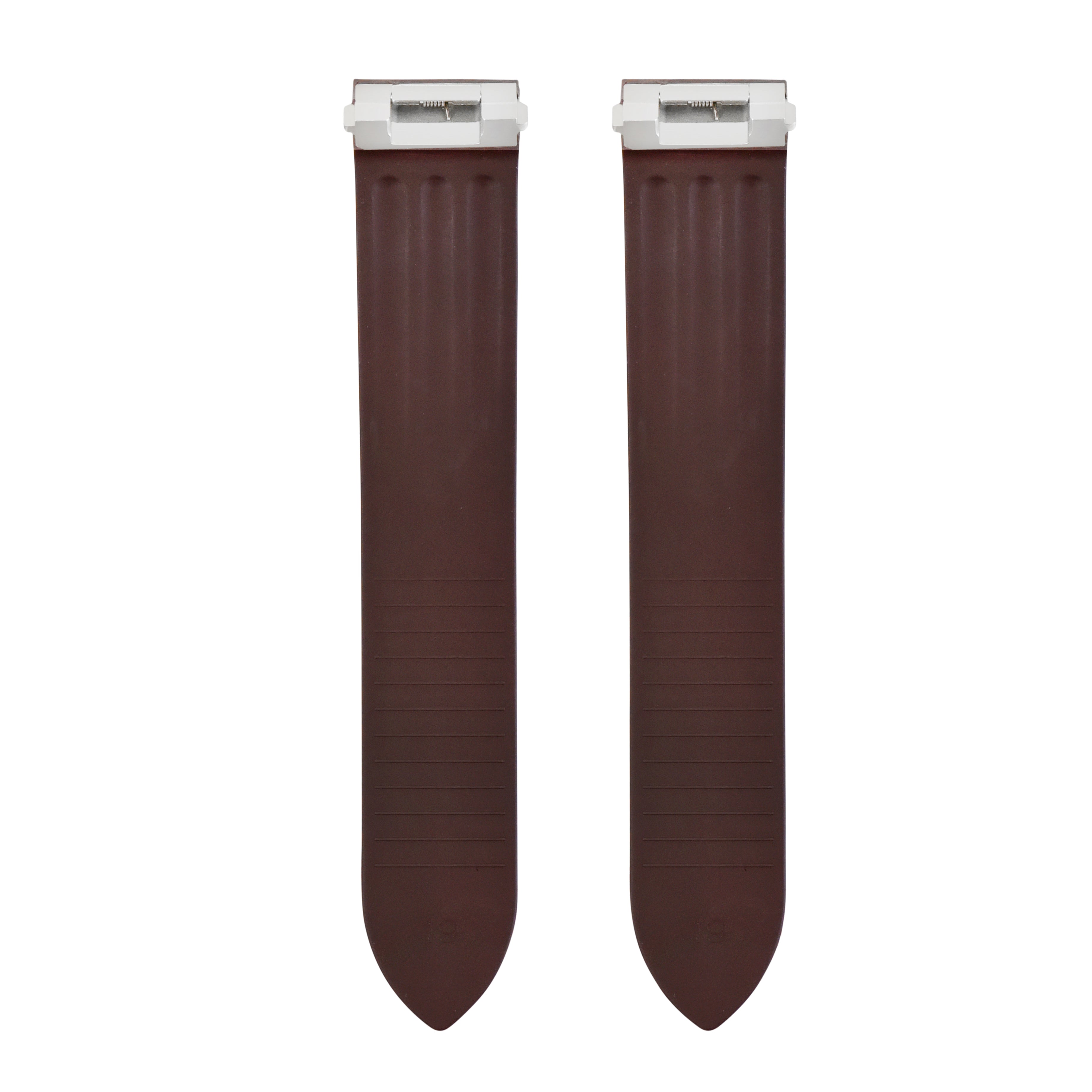 19MM SILICON RUBBER WATCH BAND STRAP FOR CARTIER ROADSTER QUICK RELEASE BROWN