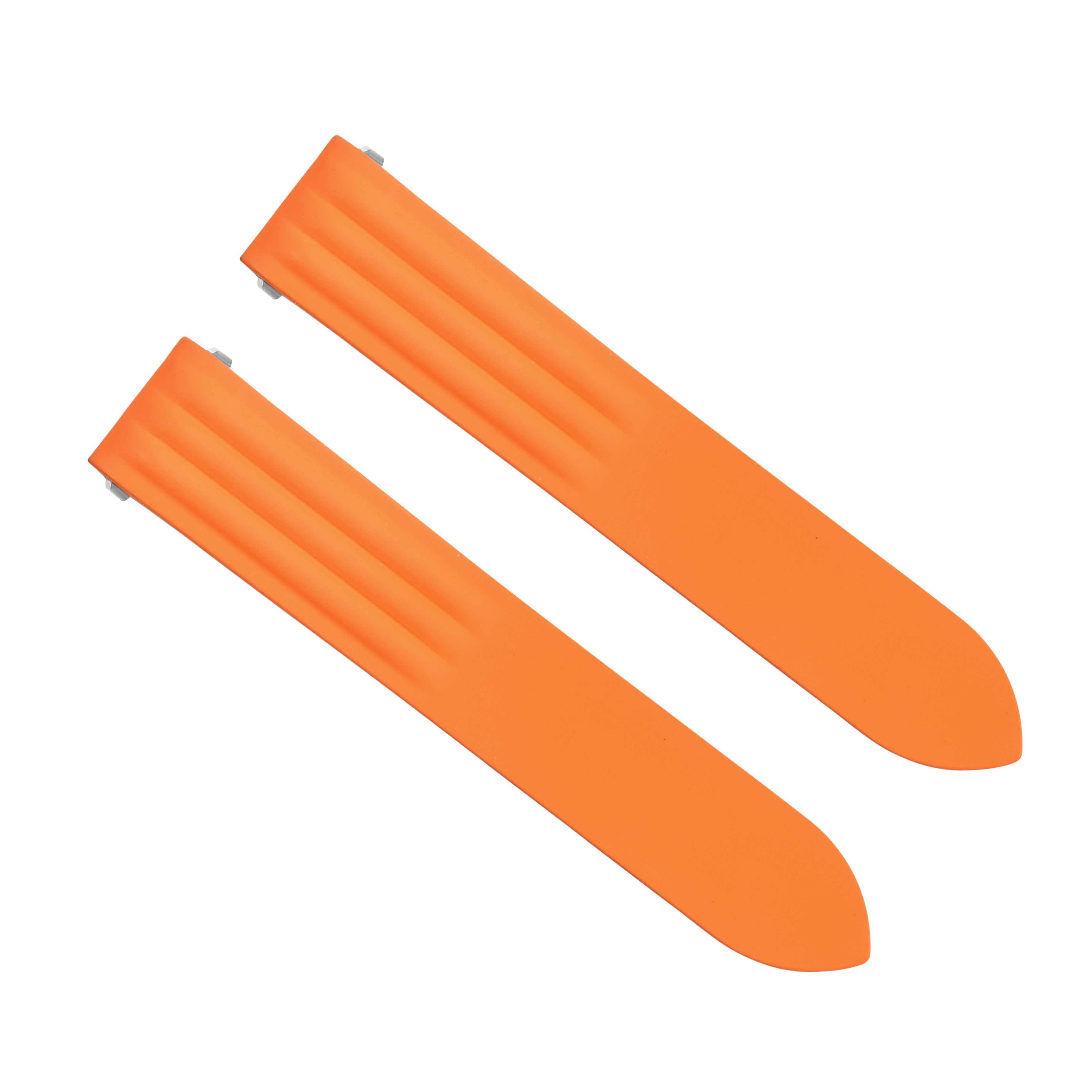 19MM SILICON RUBBER WATCH BAND STRAP FOR CARTIER ROADSTER QUICK RELEASE ORANGE