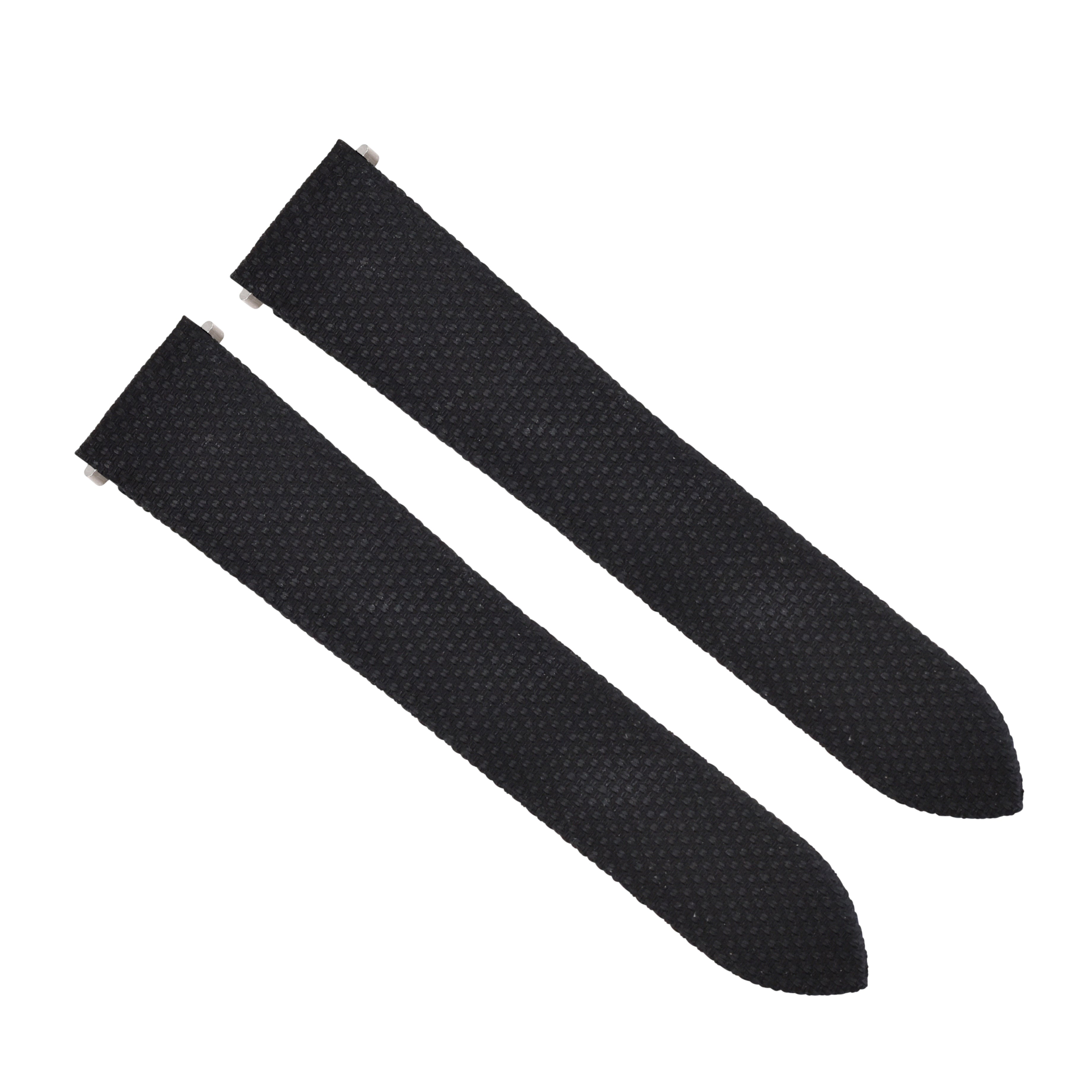 21MM CANVAS CLOTH WATCH BAND STRAP FOR CARTIER SANTOS QUICK RELEASE BLACK