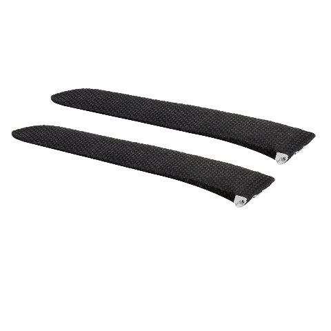 21MM SILICON RUBBER WATCH BAND STRAP FOR CARTIER SANTOS QUICK RELEASE BLACKCLOTH