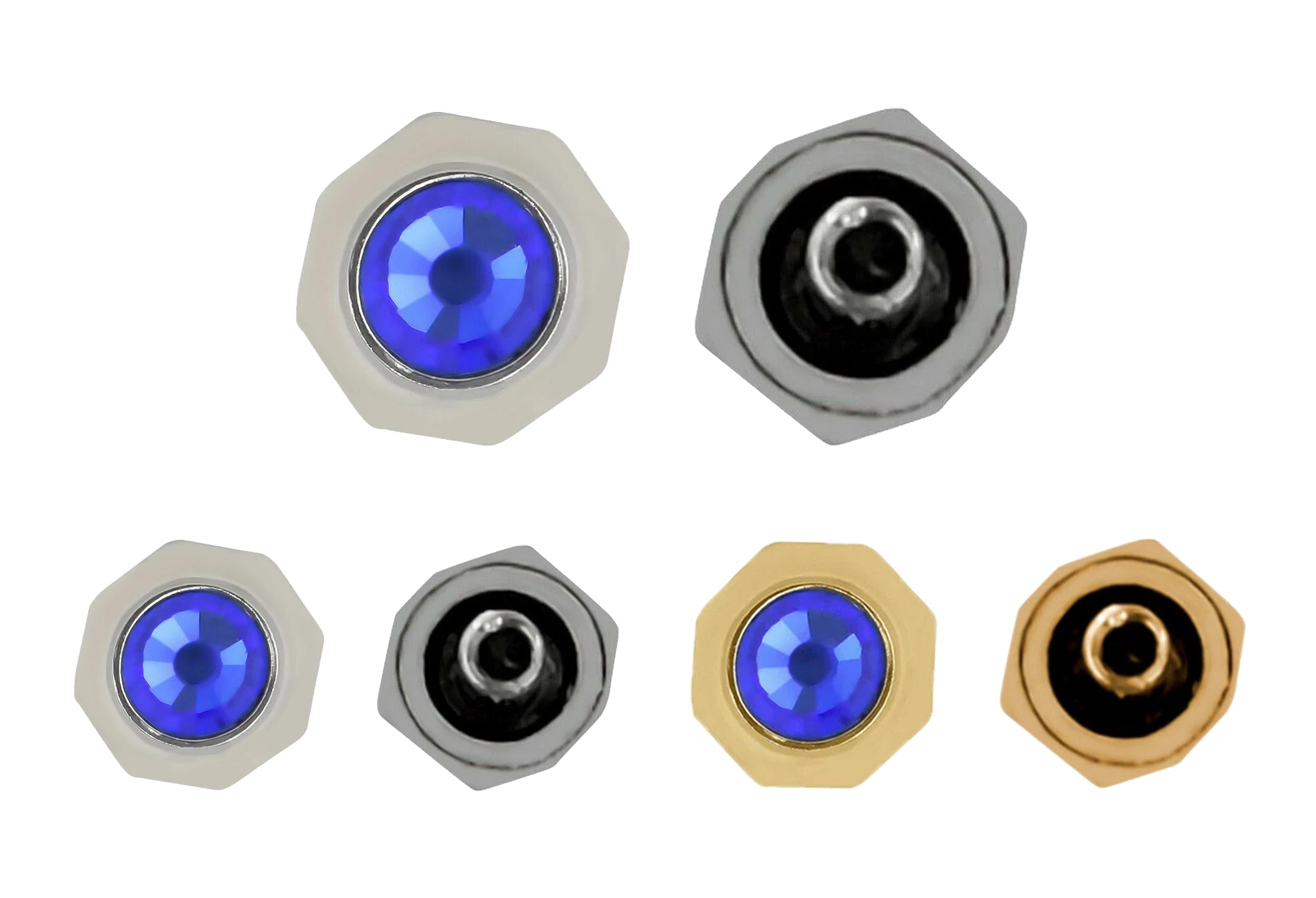 WATCH CROWN FOR FIT CARTIER SANTOS, GALBE, TANK FRANCAISE CALIBRE STEEL, GOLD