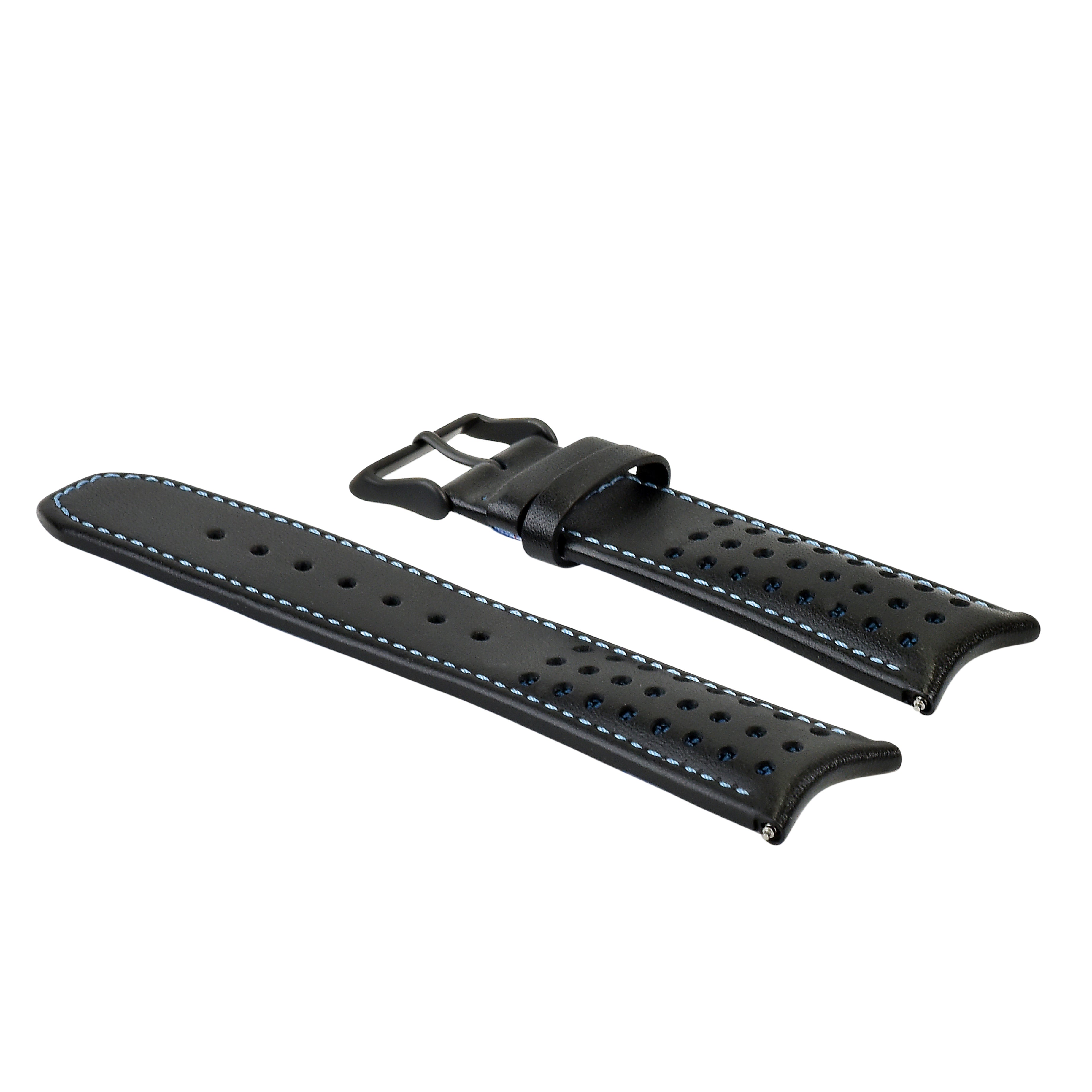 23MM LEATHER WATCH BAND STRAP FOR CITIZEN CA0467-03E ECO DRIVE WATCH BLACK BLUE