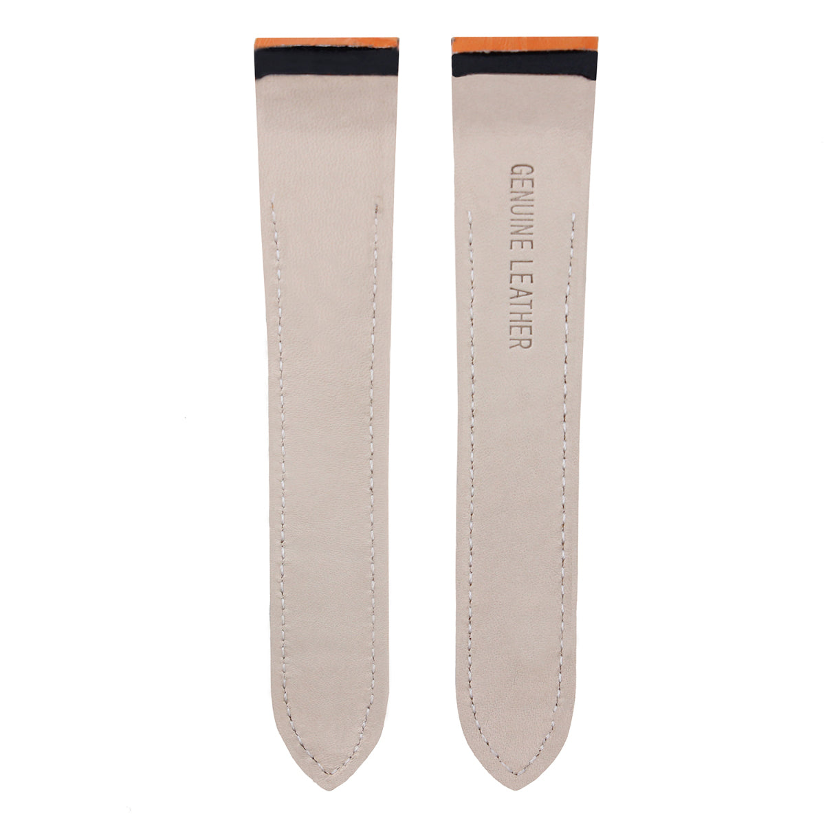 23MM LEATHER WATCH BAND STRAP FOR CARTIER SANTOS 100 XL FITS 2655 2656 ORANGE