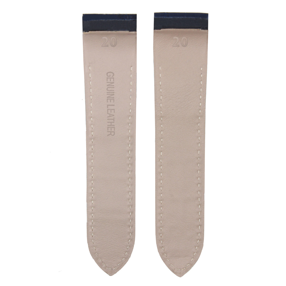 23MM LEATHER WATCH BAND STRAP FOR CARTIER SANTOS 100XL 2655 2656 2657 2740, Blue, view 4