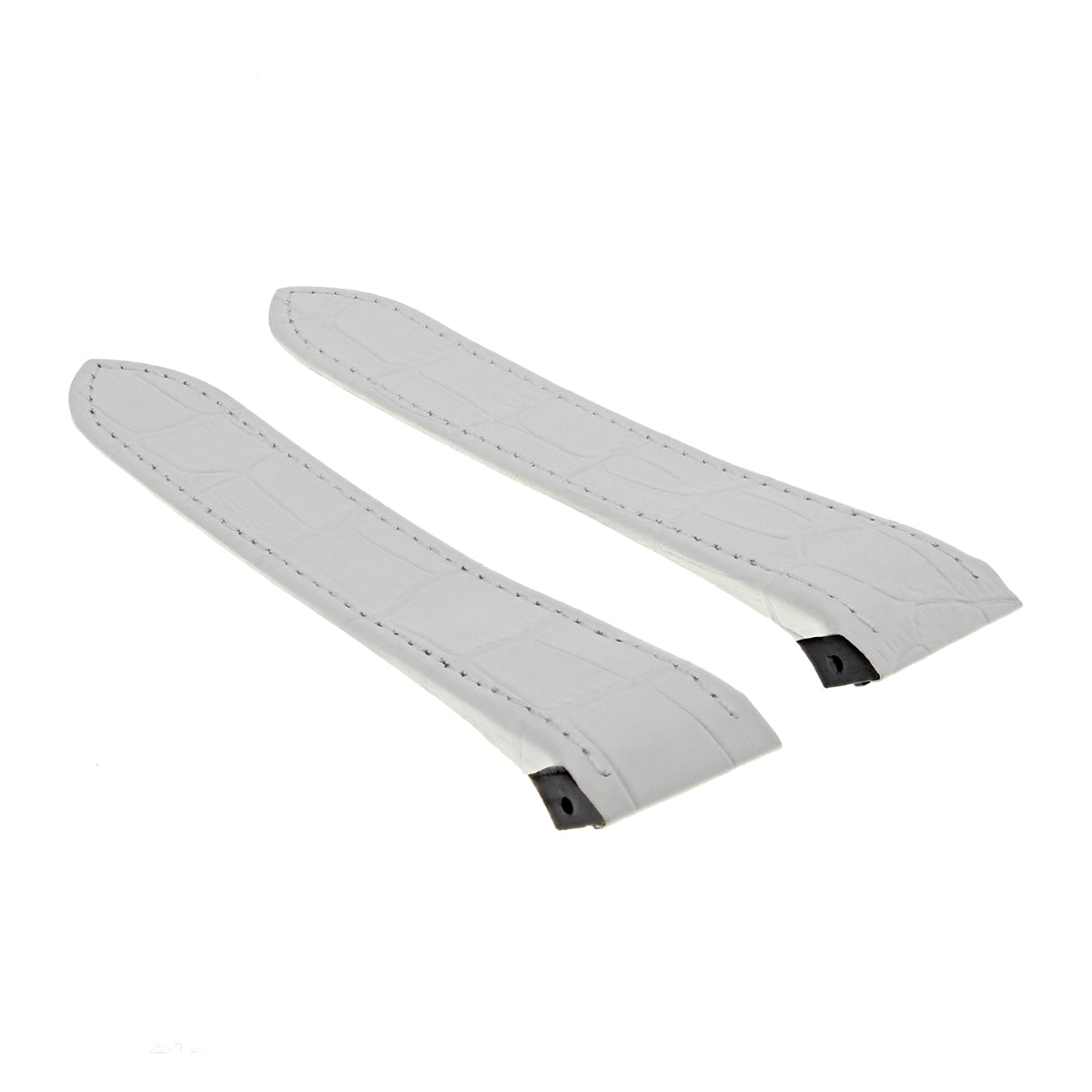 23MM LEATHER WATCH BAND STRAP FOR CARTIER SANTOS 100 XL FIT ONLY 2655 2656 WHITE