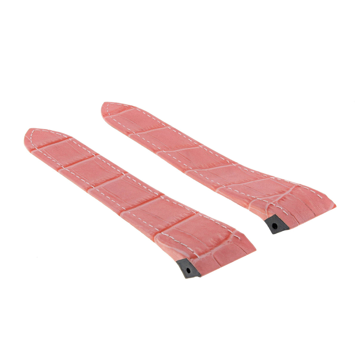 23MM LEATHER WATCH BAND STRAP FOR CARTIER SANTOS 100 XL FITS ONLY 2655 2656 PINK