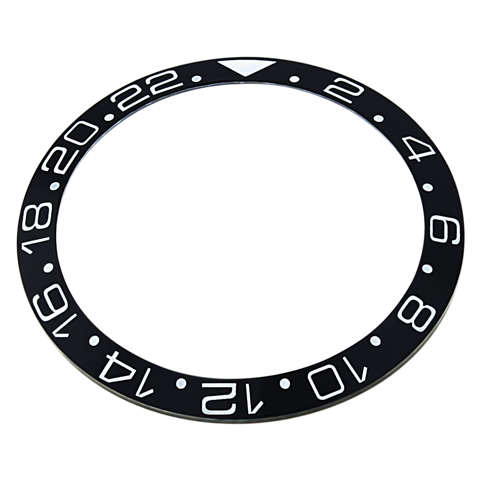 CERAMIC BEZEL INSERT FOR ROLEX GMT MASTER 116700 116710 BLACK/GREY BRUCE WAYNE