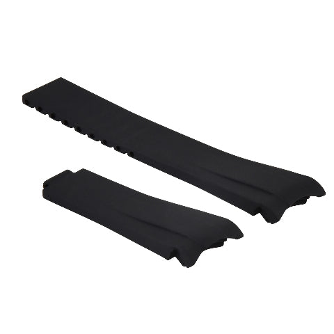 20MM RUBBER WATCH STRAP OYSTERFLEX FOR ROLEX DAYTONA, SUBMARINER, GMT CURVED END