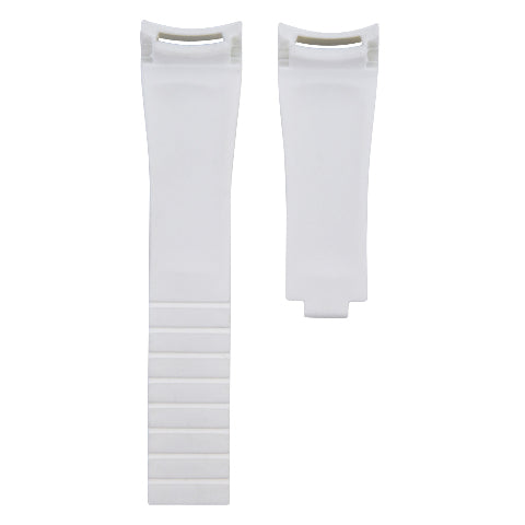 20MM RUBBER WATCH STRAP OYSTERFLEX FOR ROLEX DAYTONA, SUBMARINER, GMT CURVED END