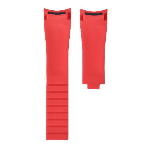 20MM RUBBER WATCH STRAP OYSTERFLEX FOR ROLEX DAYTONA, SUBMARINER, GMT CURVED END