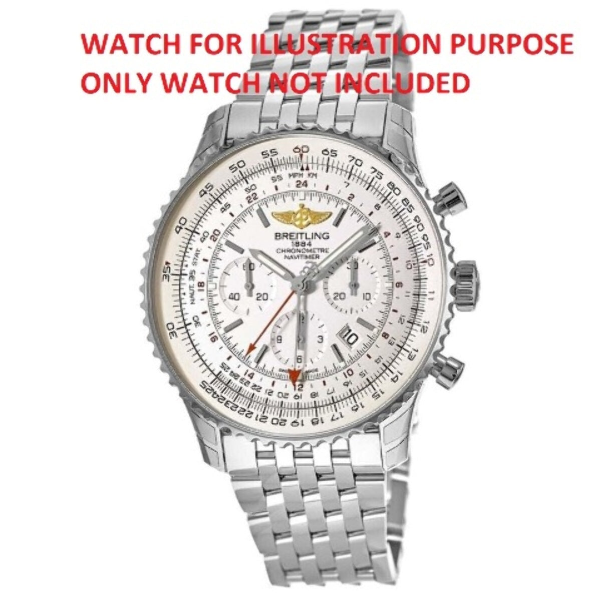 18MM LINK FOR BREITLING NAVITIMER 443A BRACELET AB0127 STAINLESS 7 LINK POLISH