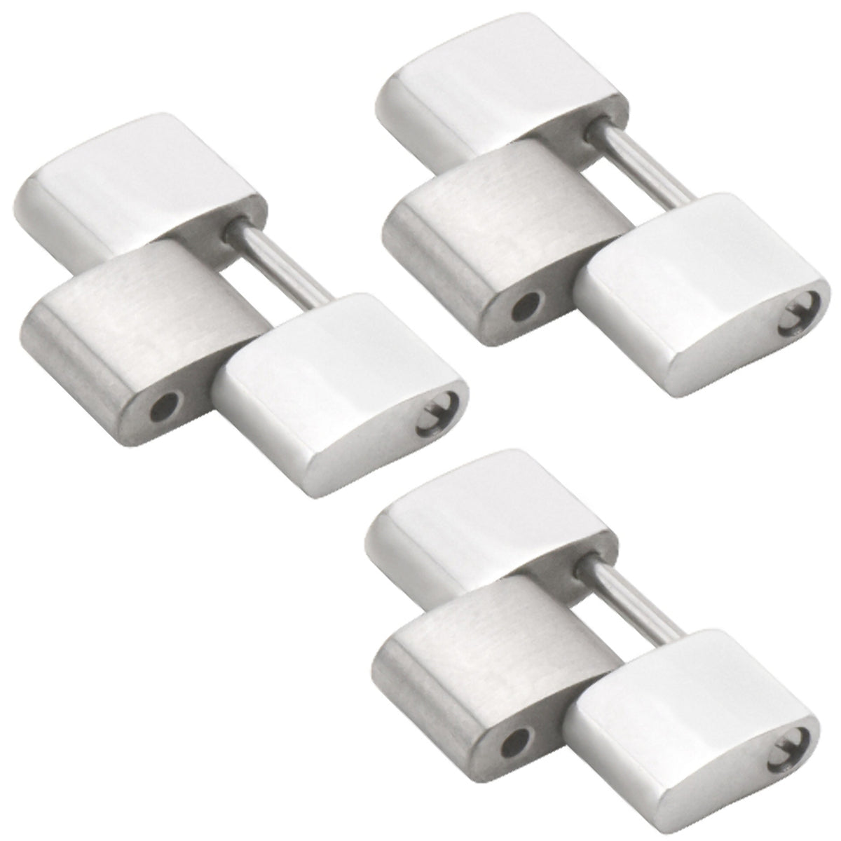 3 PCS 18MM LINK FOR CARTIER ROADSTER WATCH BAND 2510 2618 2722 WATCH STAINLESS