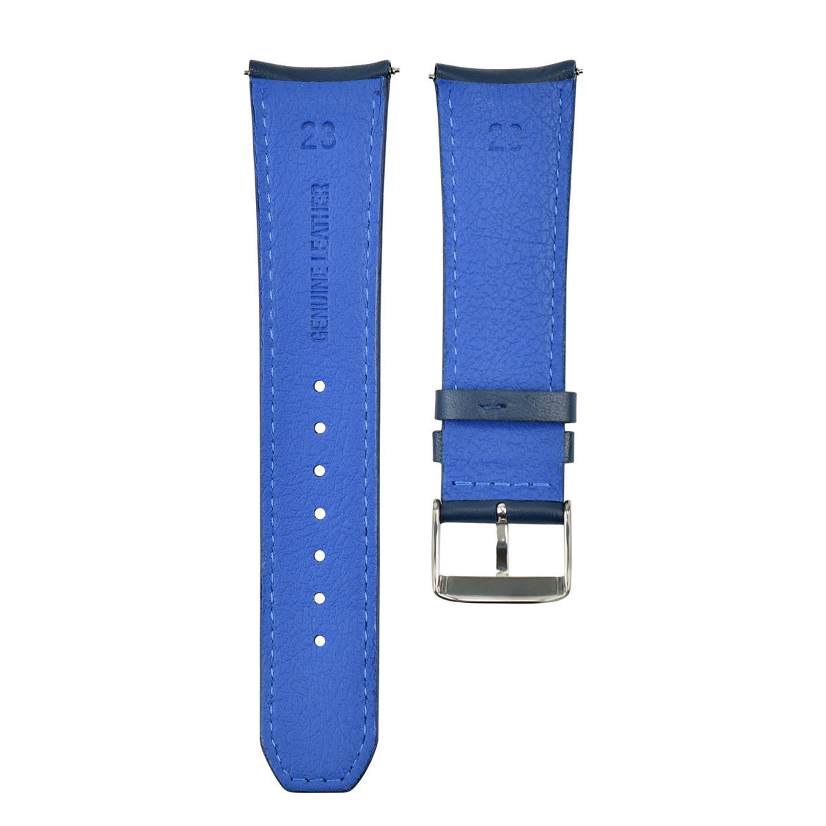 23MM LEATHER WATCH BAND STRAP FOR CITIZEN CA0467-03E ECO DRIVE WATCH BLUE