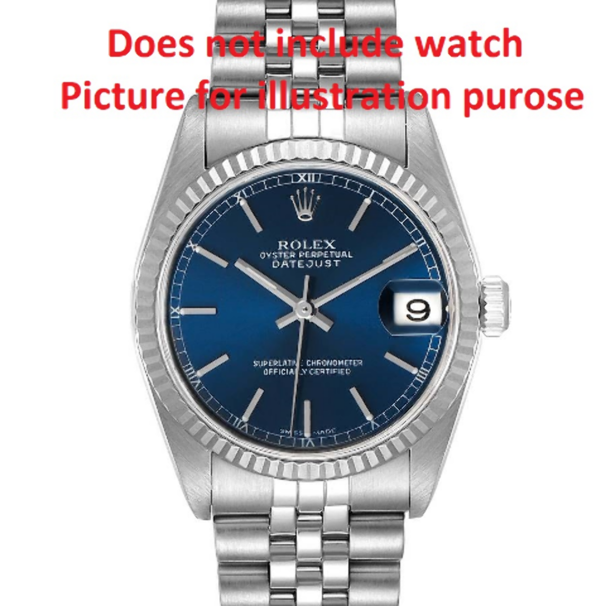 CYCLOP MAGNIFIER FOR MENS ROLEX DATEJUST SAPPHIRE WINDOW WATCH CRYSTAL A/R